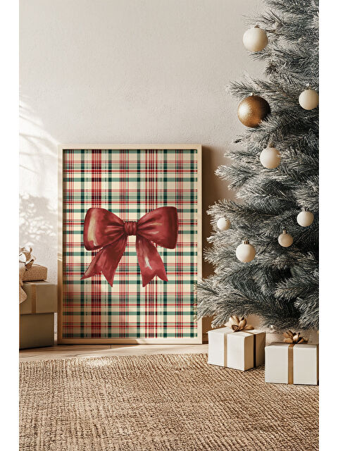 Artavessa Tek Parça Gerçek Ham Ahşap Çerçeveli Yılbaşı(New Year) Temalı Tablo - Model 39 - NWYEARSNGMDL39-3348