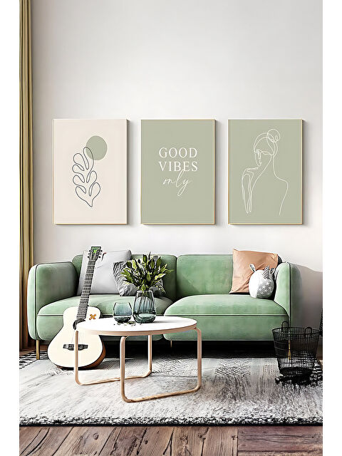 Artavessa 3 Parça Çerçeve Görünümlü Mdf Tablo Seti - ARTSYCLLCT13-2030