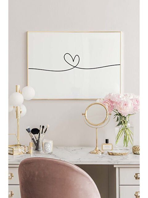 Artavessa Tek Parça Çerçeve Görünümlü Mdf Tablo - TEKHAMMDF4