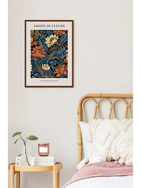 Artavessa Tek Parça Kahverengi Gerçek Ahşap Çerçeveli Tablo Seti - Model 10 - ERSYKHVCRV10-3348