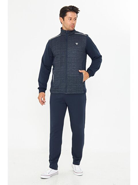 TRENDHILL Erkek Tam Fermuarlı Eşofman Takımı Lacivert 5753-L - S000515239-21164