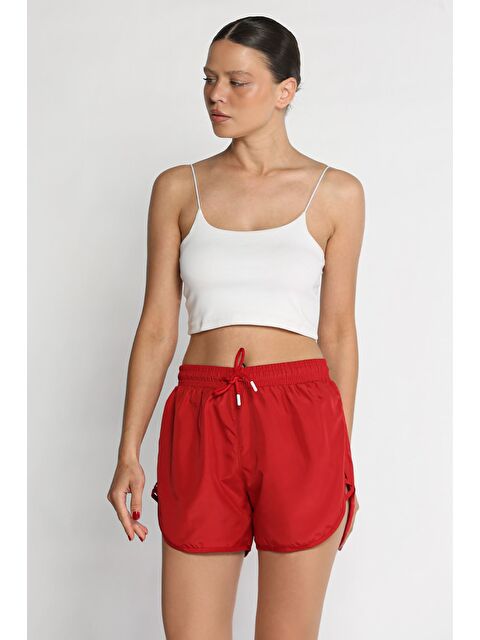 Gülseli Kadın Yan Çapraz Şeritli Deniz Şortu - S000399259-20045