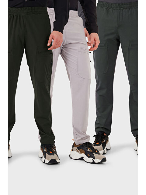 Buratti Normal Kalıp Kargo Cepli Lastikli Bel Trekking ve Kurye 3'lü Paket Pantolon 693710S3