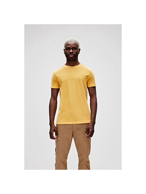 Bad Bear Major Erkek Sarı Bisiklet Yaka Tişört - S000522178-20072