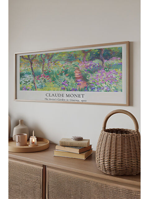 Artavessa Tek Parça Gerçek Ham Ahşap Yatay Panorama Çerçeveli Tablo - Model 24 - 50 x 120