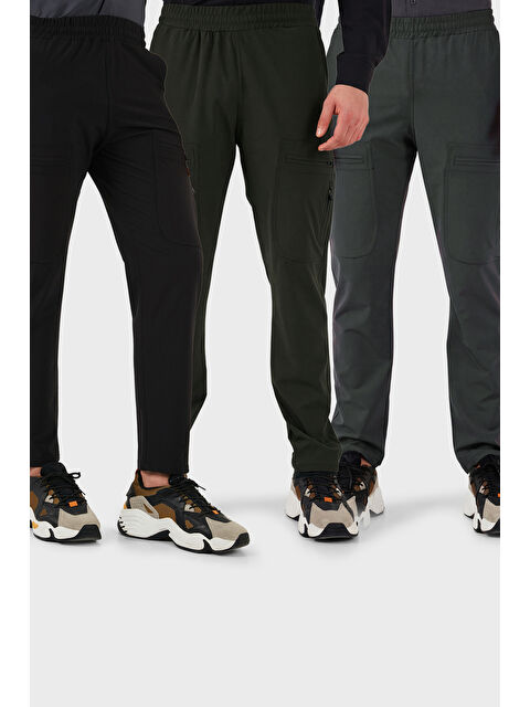 Buratti Normal Kalıp Kargo Cepli Lastikli Bel Trekking ve Kurye 3'lü Paket Pantolon 693710S3