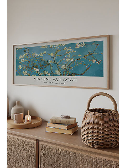 Artavessa Tek Parça Gerçek Ham Ahşap Yatay Panorama Çerçeveli Tablo - Model 31 - 50 x 120