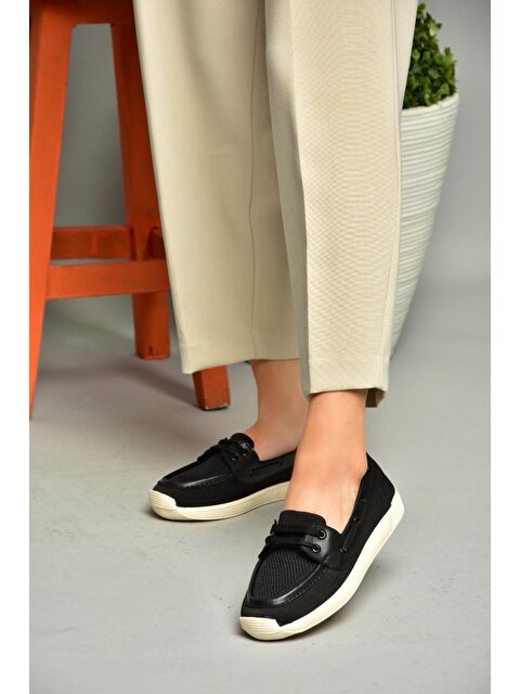 Fox Shoes S3746103 Siyah Kadın Ayakkabı
