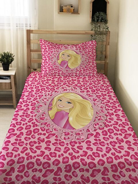 Evmila Prenses Kız Desenli Bebek Ve Çocuk Baskılı Tek Kişilik Pike Takımı Renkli - S000031308-23173