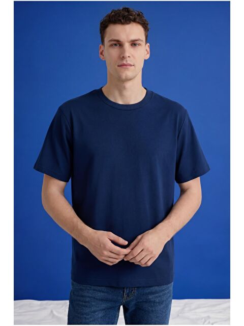 Freemen Erkek Oversize Tişört Nefes Alan Yumuşak Dokulu Terletmeyen Rahat Kalıp Basic