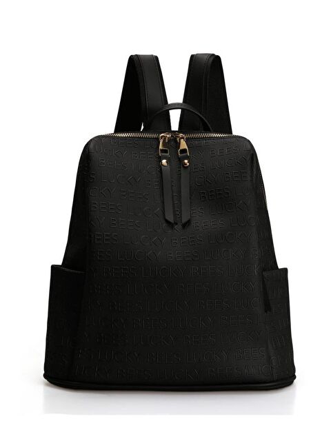 Lucky Bees Desenli Kadın Büyük Boy Sırt Çantası - S000116160-2558