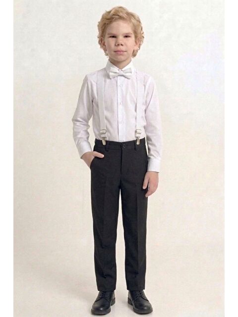 Mnk Baby & Kids Beyaz Gömlekli Erkek Çocuk Takım M00787 - S000502795-37424