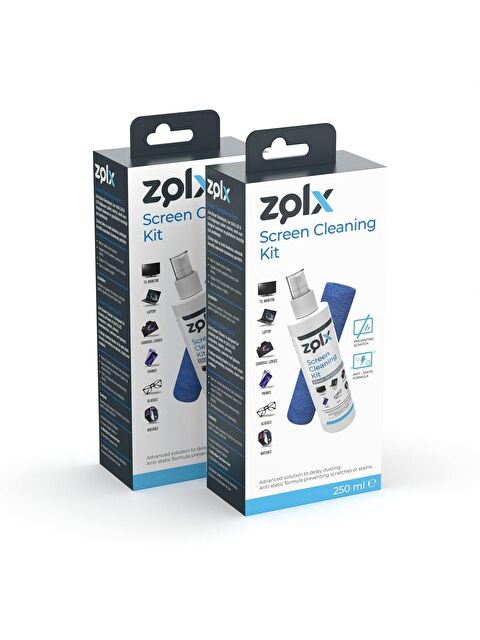 Technow Zolx Ekran Temizleme Seti 250ML * 2 Adet ( Mikrofiber Bez ) - S000245145-26865