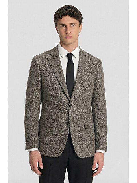 Sabri Özel Erkek 4 Drop Kahve Ceket - S000525104-19413