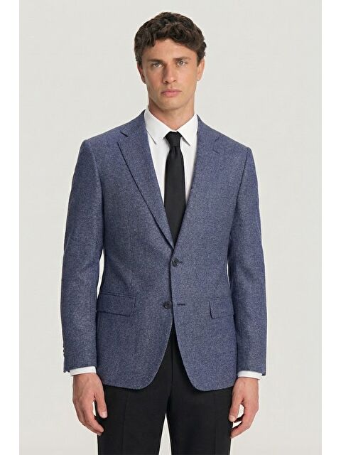 Sabri Özel Erkek 4 Drop Lacivert Ceket - S000525105-21164