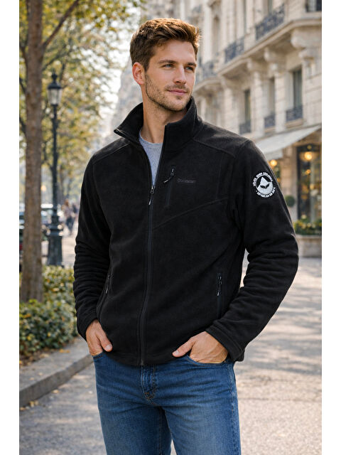 Remsa Erkek Polar Önü Fermuarlı Tek Üst Ceket 9512 Siyah - S000495180-19351