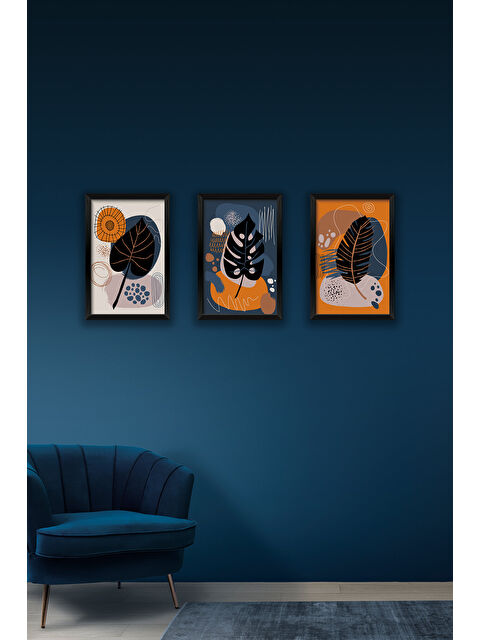 Artavessa 3 Parça Çerçeve Görünümlü Mdf Tablo Seti - 3ARTAVESSA6-3348