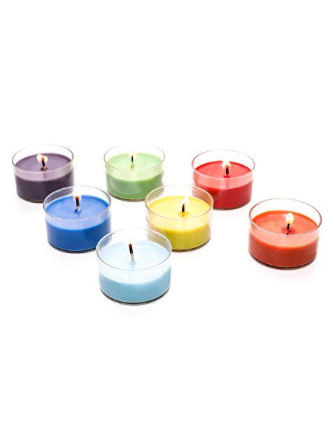 Missi 7 Chakra Meditasyon Kristal Kap İçi Mum Seti (Large) - S000154751-23173