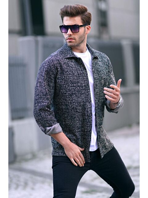 Madmext Bordo Desenli Regular Fit Erkek Gömlek 6717 - S000061256-29666