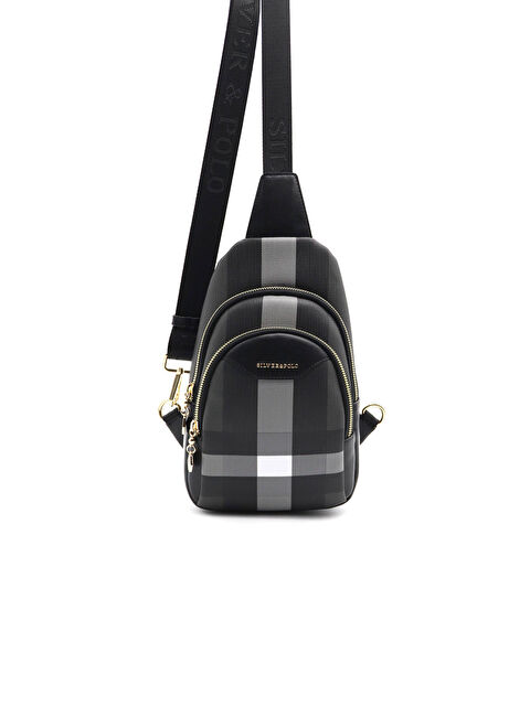 Silver Polo Kadın Çapraz Göğüs Çantası 959-36810 FREEBAG M129 SİYAH-MAT SİYAH - S000507895-19351