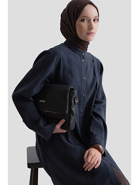 ARMİNE Kupra Tunik Elbise Lacivert