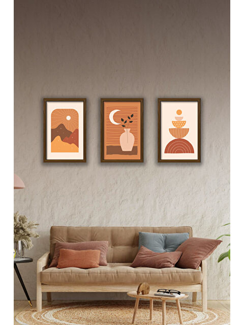 Artavessa 3 Parça Çerçeve Görünümlü Mdf Tablo Seti - 3ARTAVESSA4-3348