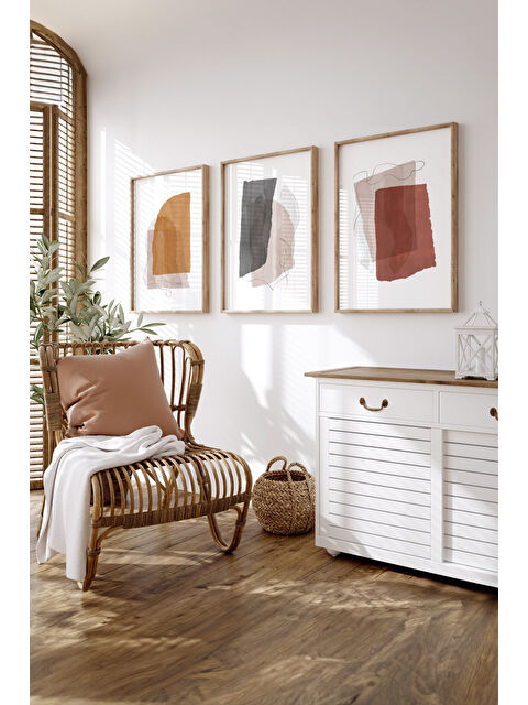 Artavessa 3 Parça Çerçeve Görünümlü Mdf Tablo Seti - ARTSYCLLCT43-3348