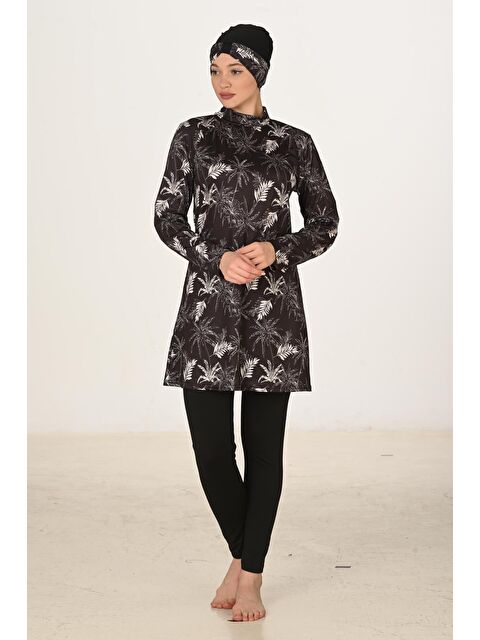 Fantasy Tam Kapalı Elastanlı Tesettür Mayo 3417