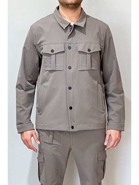 Remsa Erkek Modern Fermuarlı Üst 24720 Vizon - S000364488-26429