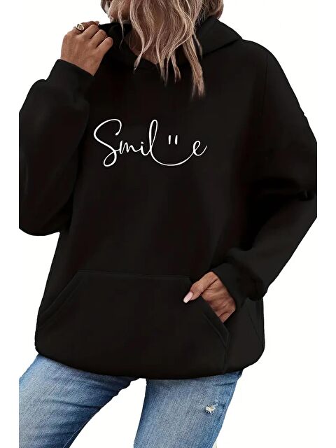 Oksit Ön Yazı Baskılı İçi Pamuklu Unisex Sweatshirt - S000435751-19351