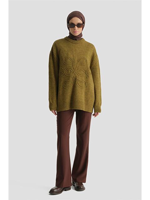 ARMİNE Flare Pantolon 25Kd1303 Kahverengi