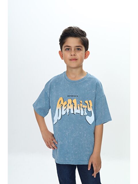 Toontoykids Erkek Çocuk Reality Baskılı Tişört - S000366777-17234