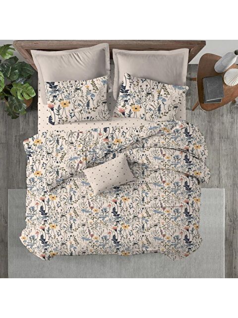 Evmila Baskılı,Desenli Çift Kişilik Nevresim Takımı (ÇARŞAFSIZ) 200x220 cm - S000232962-23173