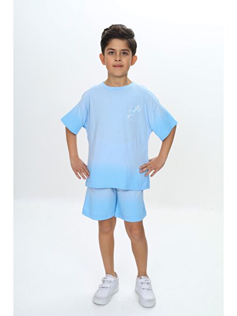 Toontoykids Erkek Çocuk Yıkama Efektli Baskılı Şortlu Takım - S000366776-17234