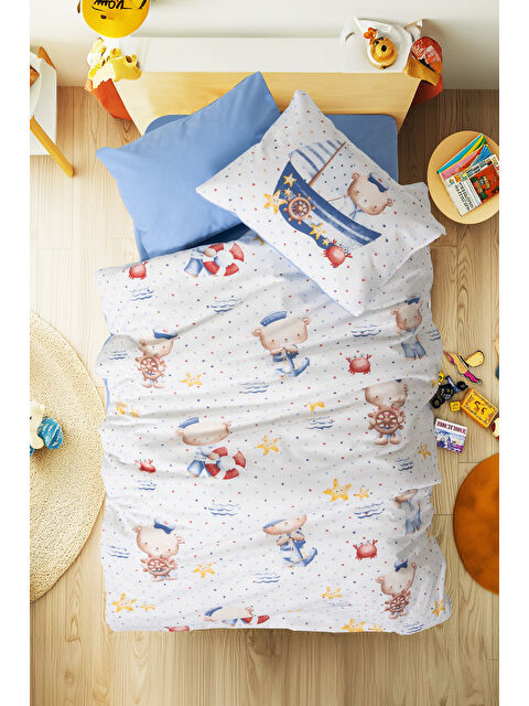 Varol Pamuk Box Bebek Nevresim Takimi Seaman Mavi - S000447994-23173