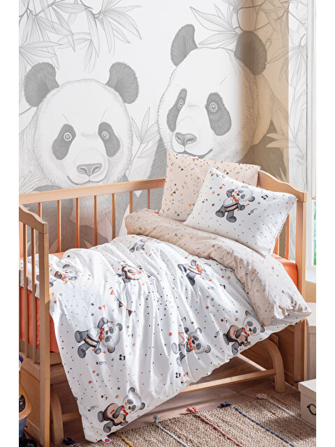 Varol Pamuk Box Bebek Nevresim Takimi Musico Oranj - S000448230-23173