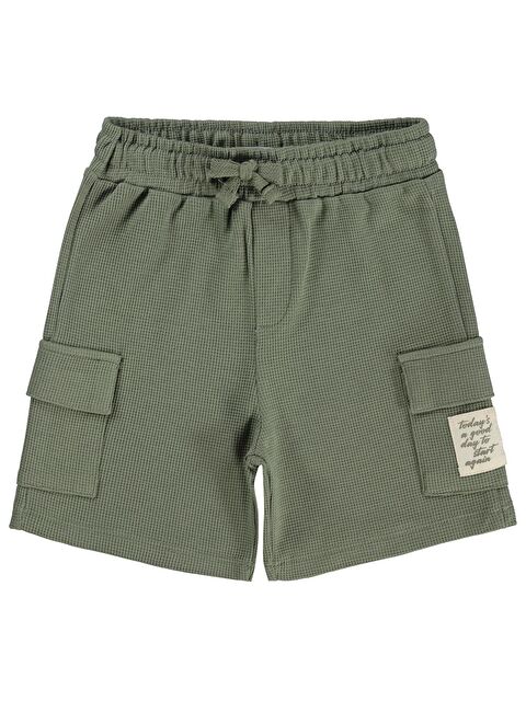 Civil Boys Basic Önü Düğmeli 2-5 Yaş Şort - Haki