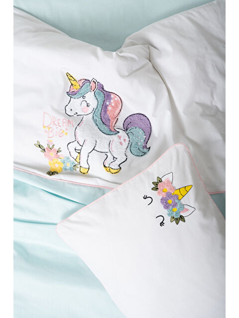 Varol Pamuk Box Punch Nakışlı Bebek Nevresim Takimi Dolly Mint - S000447996-23173