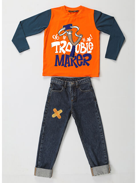 Casabony Jean Pantolon +Tişört Takım - S000263566-23093