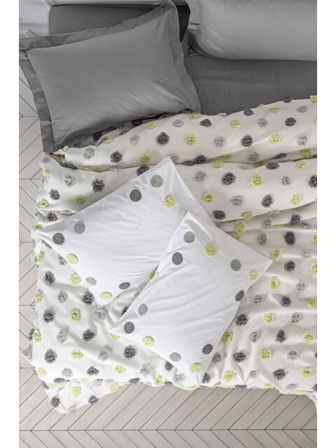 Varol Pamuk Box Bonny Çift Kişilik Pike Takımı Leroy Gri - S000448005-23173