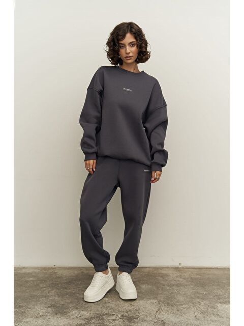 Mai Collection Mini Bike Antrasit Bisiklet Yaka Eşofman Takım - S000511547-29666