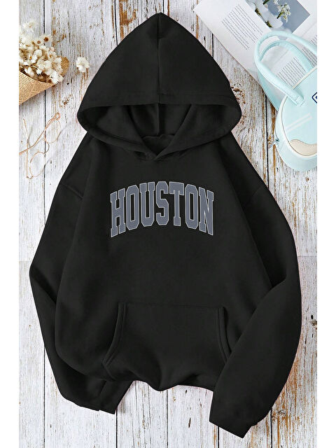 uyguntarz Houston Baskılı Oversize Sweatshirt - S000274144-19351