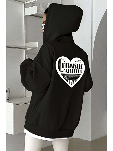 uyguntarz Optimistic Baskılı Oversize Sweatshirt - S000274133-19351