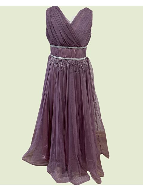 Myhanne Beli Taşlı Askılı Abiye 8128 - S000388682-20042