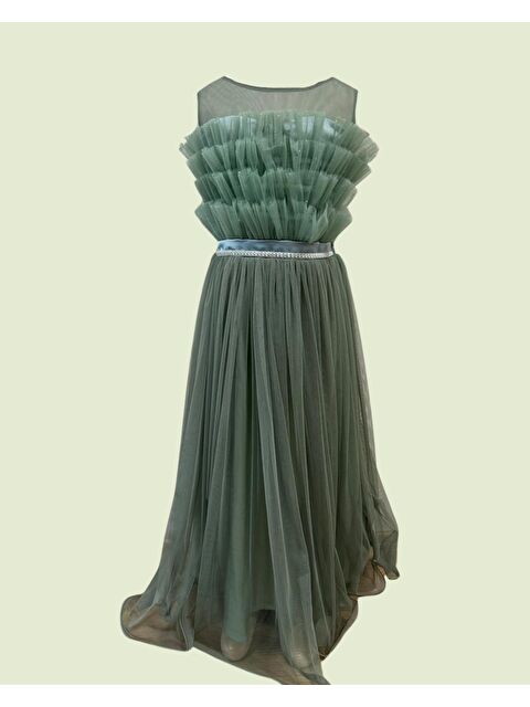 Myhanne Beli Taşlı Püsküllü Abiye 2307 - S000388681-18194