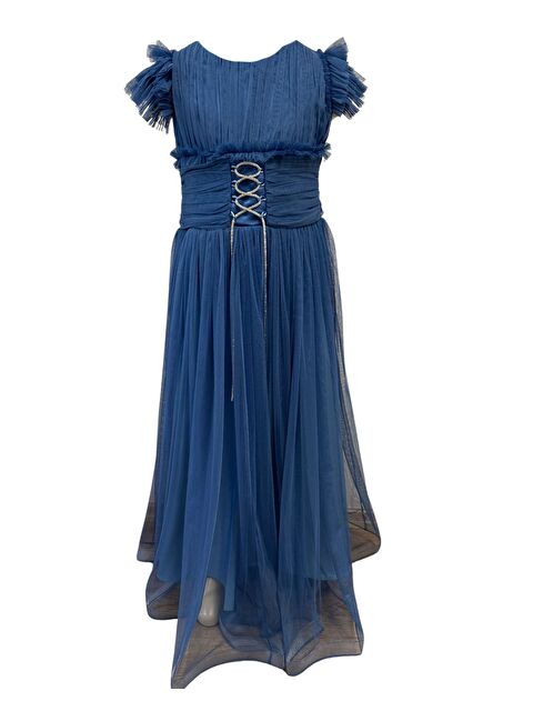 Myhanne Beli Taşlı Püsküllü Abiye 3005 - S000388683-17234