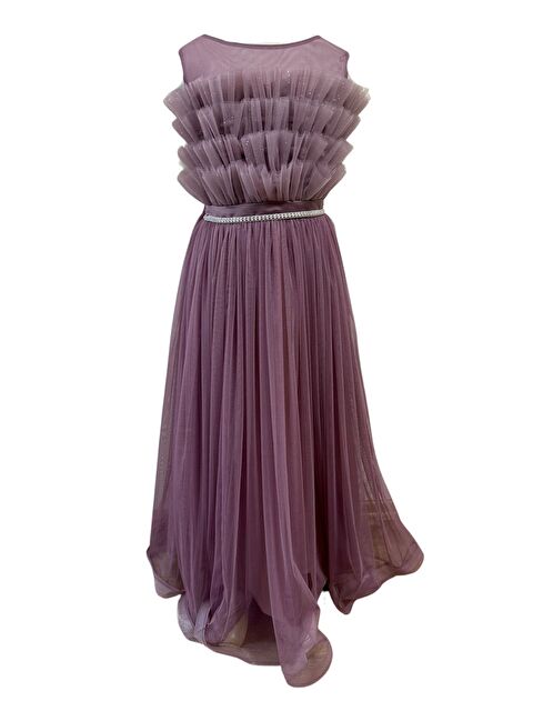 Myhanne Beli Taşlı Püsküllü Abiye 2307 - S000388681-20042