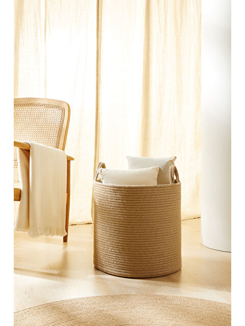 Ocean Home Textile Jüt Halat Sepet 40 x 40 cm - S000355211-19928