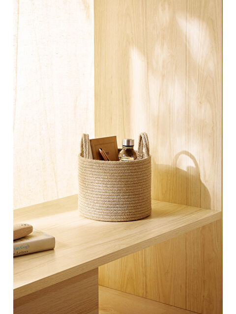 Ocean Home Textile Jüt Halat Sepet 26 x 22 cm - S000355213-19928