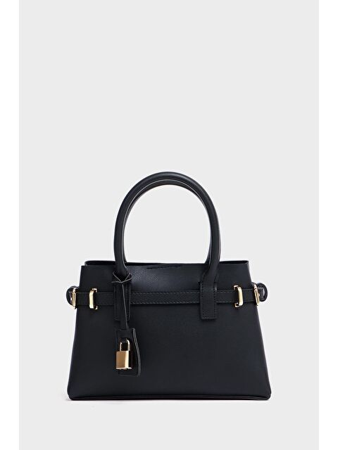 MADAMRA Mini Kilit Detaylı El Ve Omuz Çantası Siyah - S000355209-19351